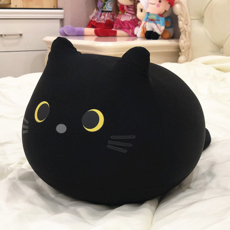 Black And White Kitten Pillow Doll